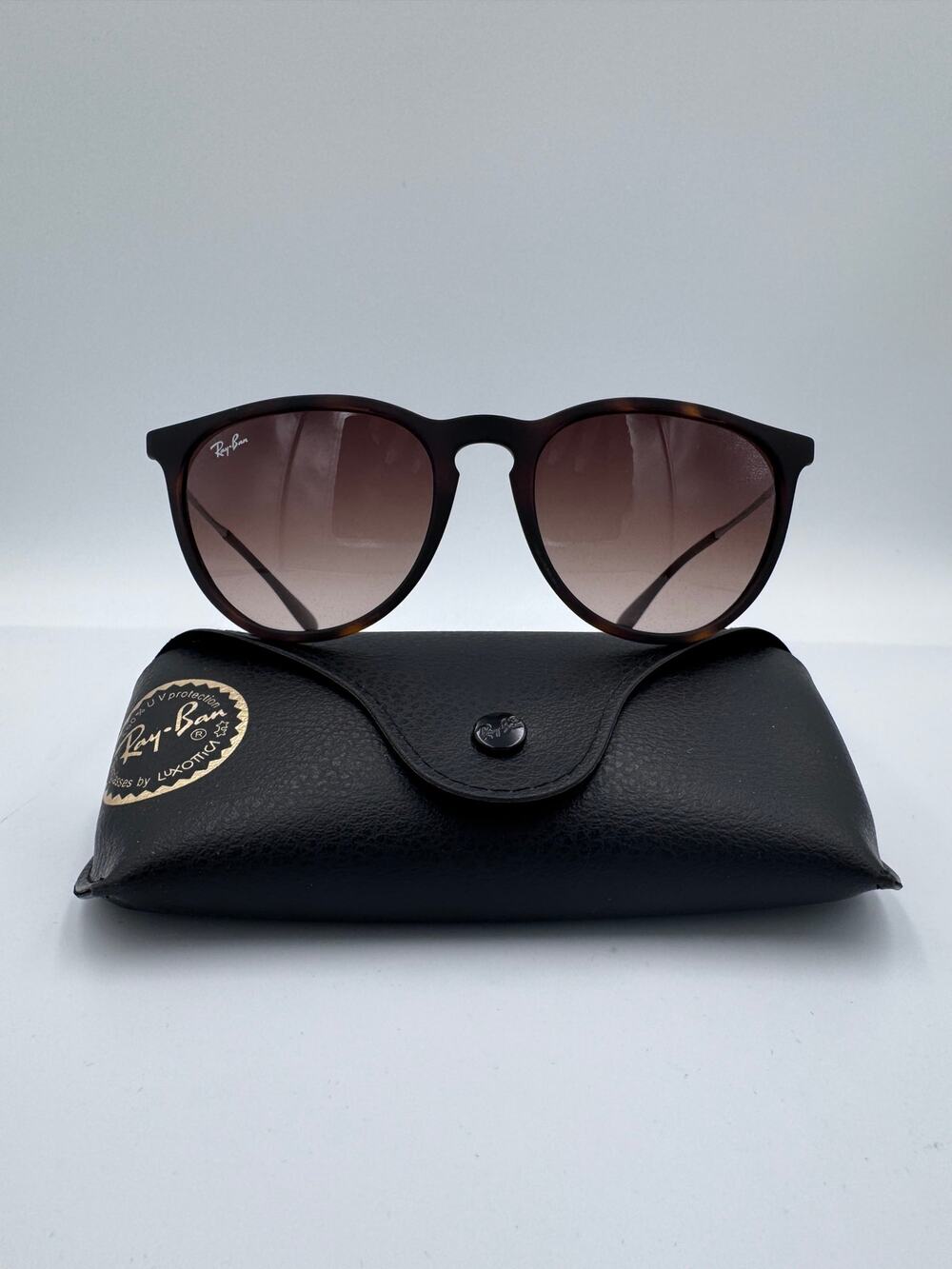 Ray-Ban RB4171 Erika Tortoise Gunmetal Frame Brown Gradient Lens 54mm